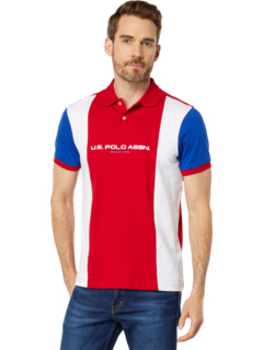 Трикотажная рубашка с цветными блоками из джерси в вертикальную полоску U.S. POLO ASSN.