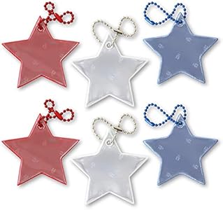 funflector Safety Reflectors - Stars - Stylish Reflective Gear for Jackets, Bags, Purses, Backpacks, Strollers and Wheelchairs - Made in USA Funflector