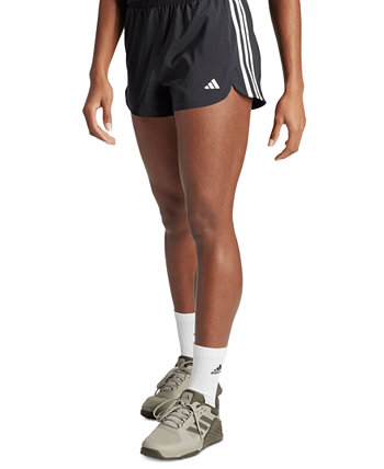 Women's Pacer Training 3-Stripes Woven High-Rise Shorts Adidas