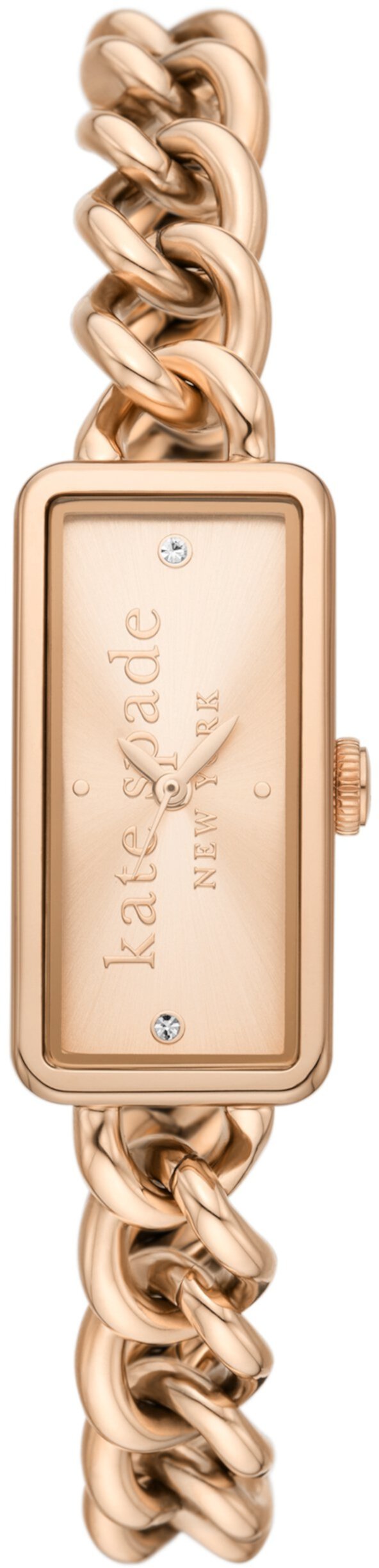Часы Rosedale с тремя стрелками из нержавеющей стали с оттенком розового золота — KSW1810 Kate Spade New York