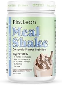 Fit & Lean Meal Shake, Fat Burning Meal Replacement, Protein, Fiber, Probiotics, Chocolate, 1lb, 10 Servings (Порции) Per Container Fit & Lean