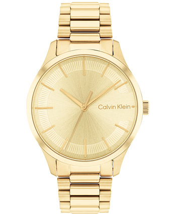 Золотистые часы-браслет 35 мм Calvin Klein