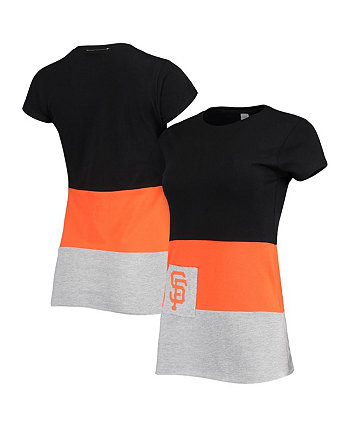 Женская черная приталенная футболка San Francisco Giants Refried Apparel