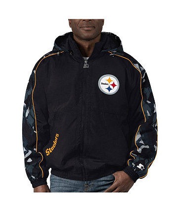 Мужская черная куртка с капюшоном и молнией во всю длину Pittsburgh Steelers Tuesday Night Gridiron Starter