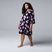 Ночь в комфорте: sleepshirt от Simply Vera Vera Wang с рукавами 3/4 и карманами Simply Vera Vera Wang