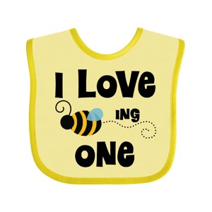 Inktastic 1st Birthday Bee Boys or Girls Baby Bib Inktastic