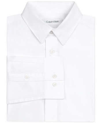 Рубашка Little Boys с воротником из эластичного поплина Calvin Klein