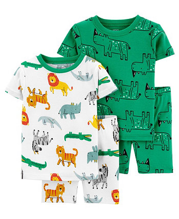Пижамный комплект Shark Snug Fit из 4 предметов для маленьких мальчиков Carter's
