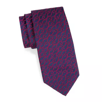 Аккуратный шелковый галстук New с узором пейсли Charvet