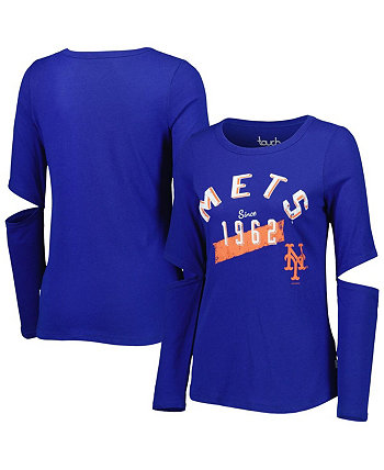 Женская футболка Royal New York Mets Formation с длинным рукавом Touch