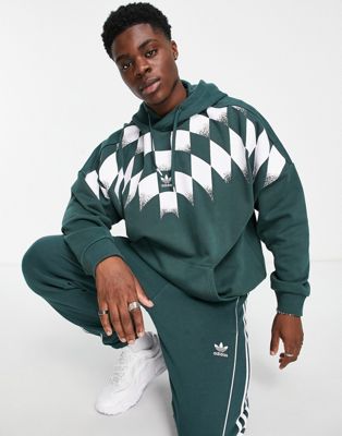 Зеленое худи с графической деталью adidas Originals Rekive Adidas