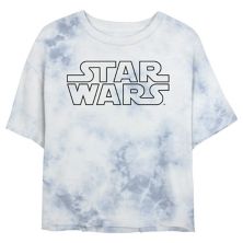 Детская укороченная футболка с графическим рисунком «Звездные войны: простой логотип» Star Wars