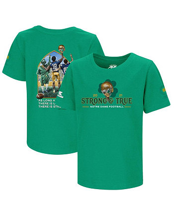 Зеленая футболка Notre Dame Fighting Irish 2021 для мальчиков и девочек для малышей Colosseum