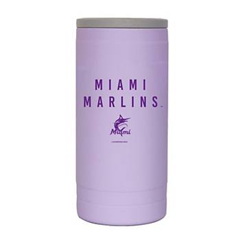 Miami Marlins 12oz. Lavender Soft Touch Slim Coolie Logo Brand