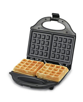 Waffle Maker, Nonstick Mini Waffle Maker, Easy-to-Clean Electric Waffle Iron for Breakfast Waffles with Cool Touch Housing Power on Light Thermostat Commerical Chef