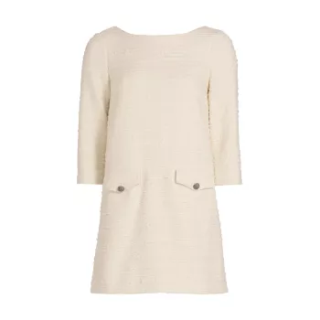 Auxane Cotton-Blend Tweed Minidress Ba&sh