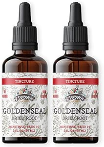 Goldenseal Root Tincture, Organic Goldenseal Extract (Hydrastis Canadensis) Health Supplement, 2 oz (Унции), 680 mg FLORIDA HERBS