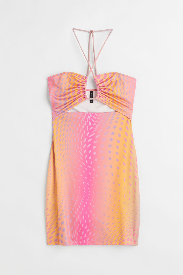 Облегающее платье с вырезом H&M