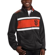Мужская черная спортивная куртка G-III Sports by Carl Banks San Francisco Giants Off Tackle с молнией во всю длину In The Style
