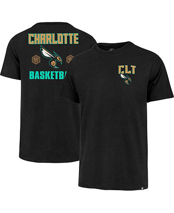 Мужская черная футболка Charlotte Hornets 2022/23 City Edition Backer Franklin '47 Brand