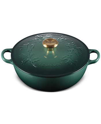 Holly Collection Enameled Cast Iron 4.5 Qt. Traditional Chef's Oven with Lid Le Creuset