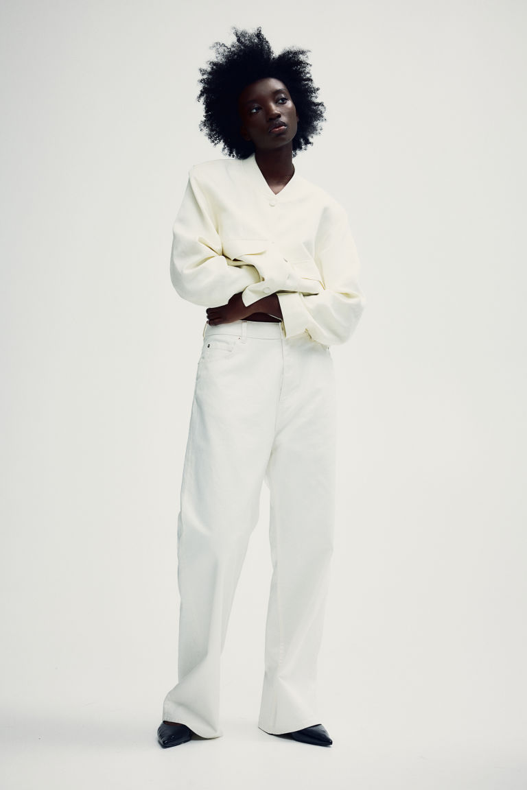 Linen-blend Jacket H&M