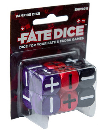 Набор игральных костей вампира Fate Dice, 12 предметов Evil Hat Productions