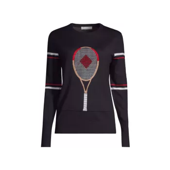 Racquet Шерстяной вязаный свитер интарсия L'Etoile Sport