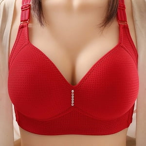 Fengqque Mother's Plus Size Nursing Soft Comfort Fit Bra Without Steel Rings Vest Large Size Lingerie Underwire Nursing Bras FENGQQUE