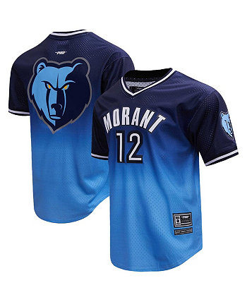 Мужская темно-синяя футболка с омбре с именем и номером Ja Morant Memphis Grizzlies Pro Standard