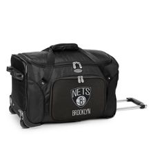 Denco Brooklyn Nets 22-Inch Wheeled Duffel Bag Denco