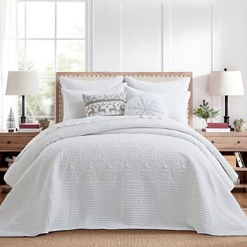 Levtex Home O Christmas Tree White Bedspread Set Levtex