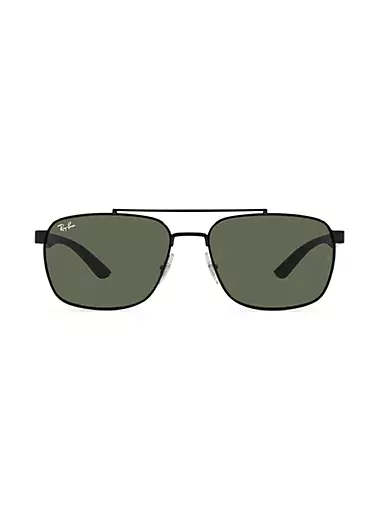 RB3701 59MM Rectangle Sunglasses Ray-Ban