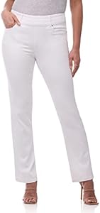 Rekucci Women's Secret Figure Premium Denim Straight Leg Pull-On Jean Rekucci