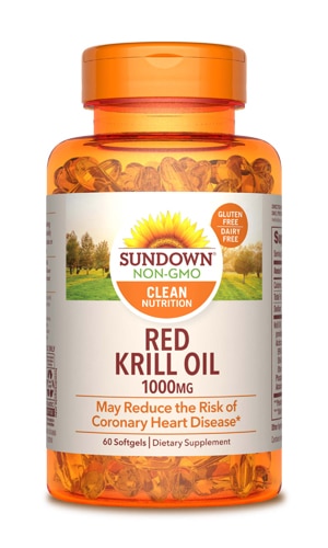 Масло красного криля Sundown Naturals — 1000 мг — 60 мягких капсул Sundown Naturals