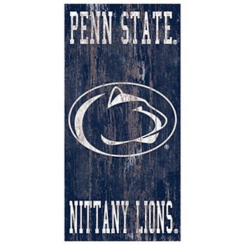 Настенная табличка с логотипом Penn State Nittany Lions, 30 х 15 см, МДФ, готова к подвешиванию Fan Creations