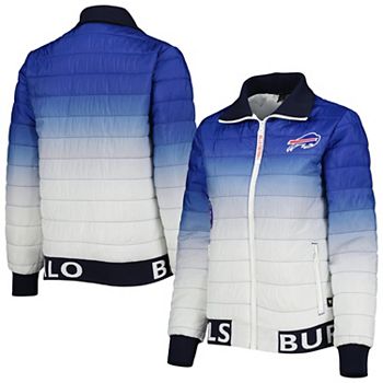 Женская Повседневная куртка The Wild Collective Royal/White Buffalo Bills Color Block с полной молнией Unbranded