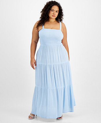 Модное многоярусное платье макси больших размеров FULL CIRCLE TRENDS