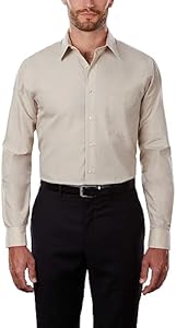 Van Heusen Men's Dress Shirt Regular Fit Poplin Solid Van Heusen