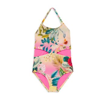 Little Girl's &amp; Girl's Cut-Out One-Piece Swimsuit PQ