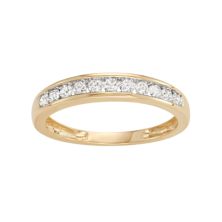 Золото 10 карат 1/4 карата T.W. Обручальное кольцо с бриллиантом Unbranded