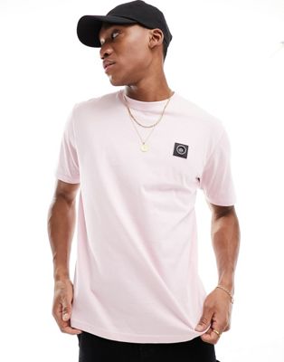 Розовая футболка с короткими рукавами и логотипом Marshall Artist Marshall Artist