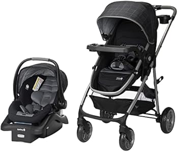 Safety 1st Deluxe Grow and Go Flex 8-in-1 Travel System, Weight Capacity from 4–35 lbs, Dunes Edge Safety 1st