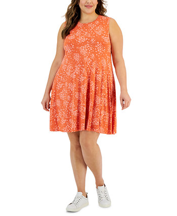 Платье-шлёпанцы без рукавов с принтом больших размеров, созданное для Macy's Style & Co