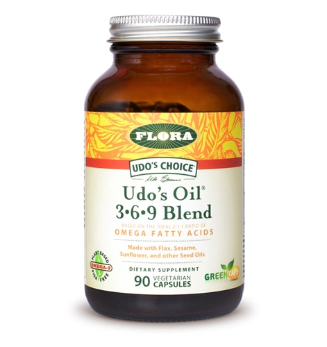 Flora Udo's Choice® Udo's Oil™ 3 6 9 Blend -- 90 вегетарианских мягких капсул Flora