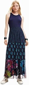 Desigual Women's Long Combination Tulle Dress Desigual