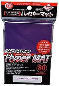 KMC Full Size Hyper Matte Sleeves (80-Pack), Purple, Standard Size, Fits MtG, Weiss, Pokemon Kmc