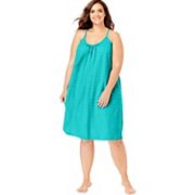 Dreams & Co. Women's Plus Size Breezy Eyelet Short Nightgown Dreams & Co.