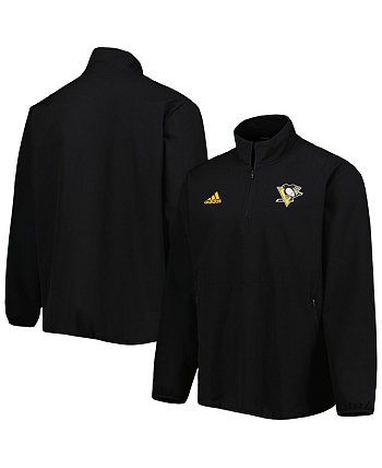 Мужская черная куртка Pittsburgh Penguins COLD.RDY с молнией на четверть Adidas