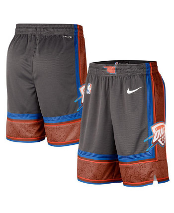 Мужские антрацитовые шорты Oklahoma City Thunder 2022/23 City Edition Swingman Nike